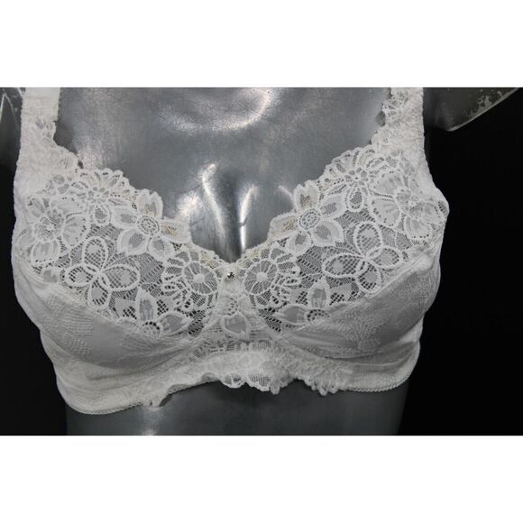 Just My Size 44B Comfort Lace Hidden Shapers Full Coverage Wireless Bra 1111 - Picture 2 of 9